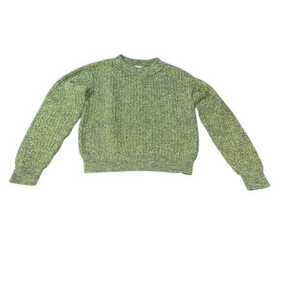 UNIVERSAL THRED Women's Size Small Green Yellow Marl Sweater - Picture 4 of 12